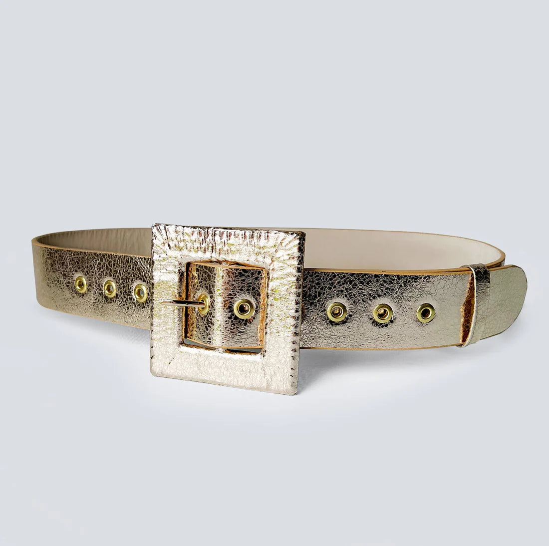 Women's Leather Belt HC Gold