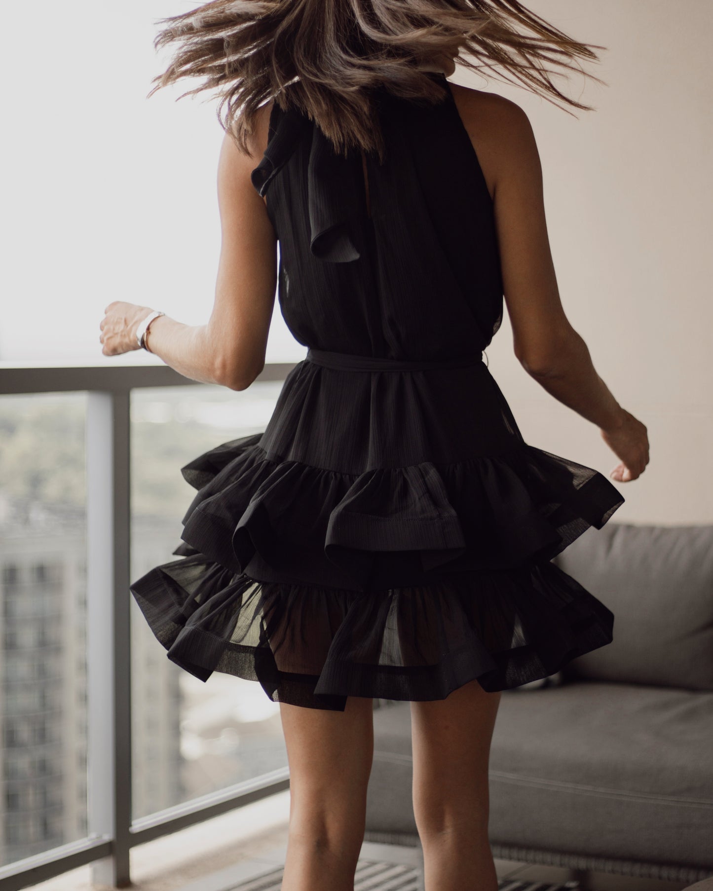 Ruffle Tier Mini Dress